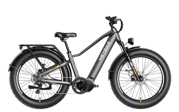 Heybike ALPHA – Powerful 500W Mid-Drive Fat Tire Electric Bike (UL Certified)